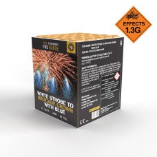 White Strobe to Brocade Crown with Blue